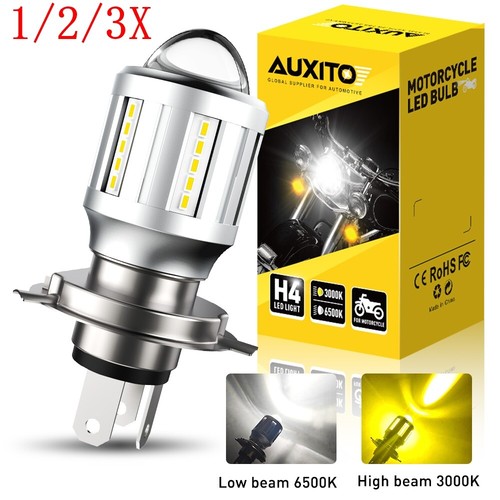 Motorcycle LED 6000K H4 HS1 Headlight LED Hi/Lo Beam Light Lamp White Bulbs | 12 V | LED Light Bulb | China - Foto 9