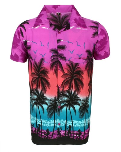 MENS HAWAIIAN SHIRT SHORT SET STAG BEACH HAWAII ALOHA SUMMER HOLIDAY FANCY D88 - Picture 16 of 31