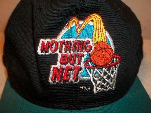 Vtg 1993 MCDONALDS RESTAURANT NOTHIN' BUT NET SNAPBACK HAT G CAP - Picture 2 of 10