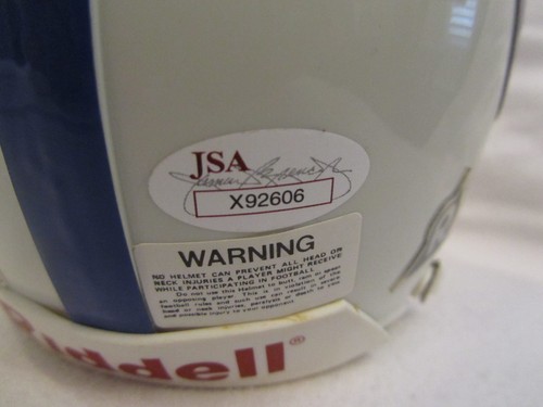 Johnny Unitas & Weeb Ewbank RARE! Autographed Colts Mini Helmet – Full JSA LOA - Picture 8 of 11