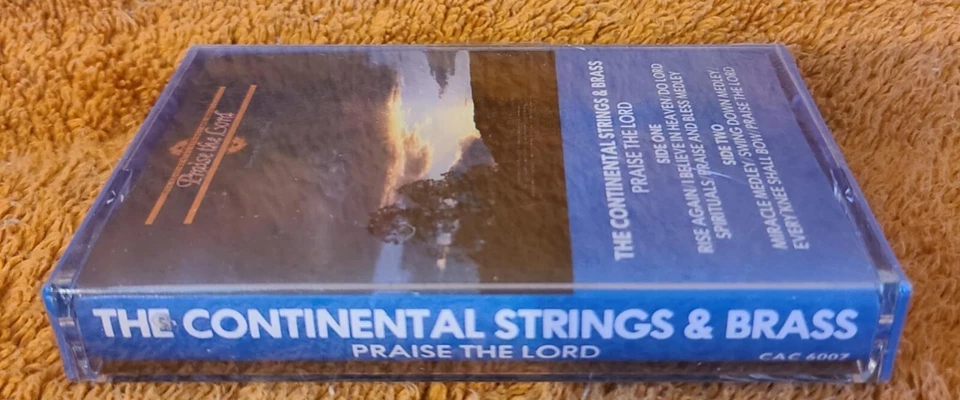1980 Continental Strings & Brass Praise The Lord Christian Gospel Cassette Tape  - Image 2 of 4