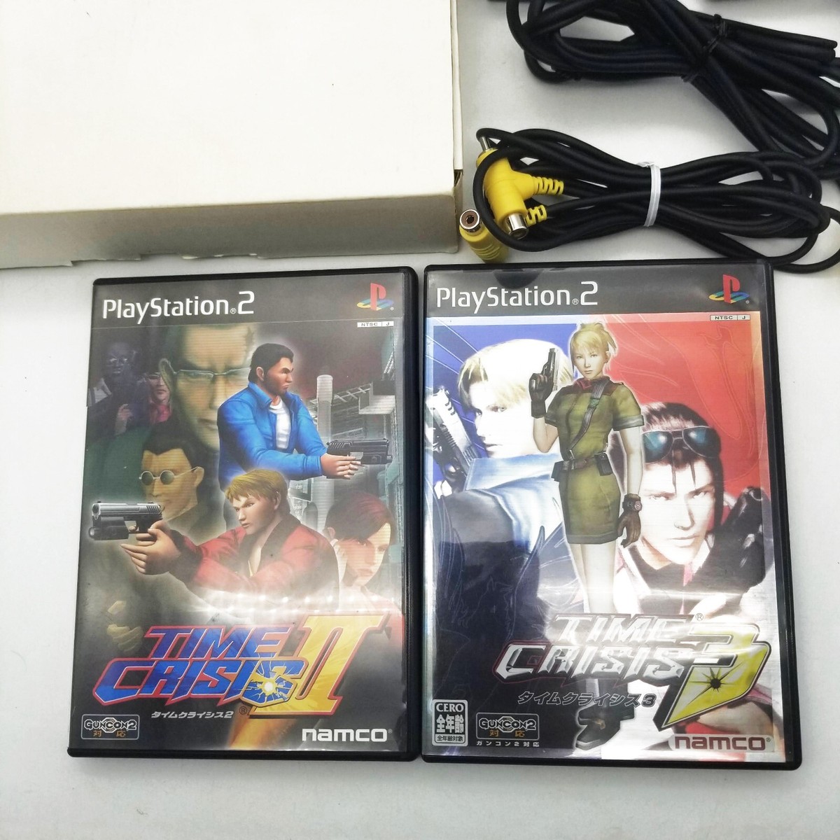 Time Crisis 2 (II) and 3 (III) Guncon 2 Nanco Playstation 2