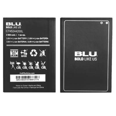 BLU Studio J2 S590, BLU Advance A5 OEM Battery C745244200L 2000mAh 7.6Wh