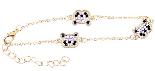 Super cute crystal panda chain bracelet, multiple choices - Picture 6 of 7