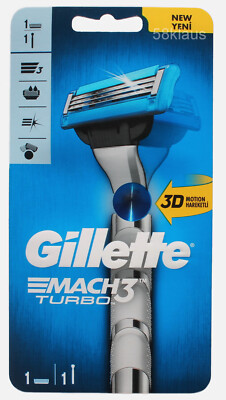 Gillette Mach3 3D Turbo Rasierer mit / inkl. 1 Klinge Rasierklinge in OVP