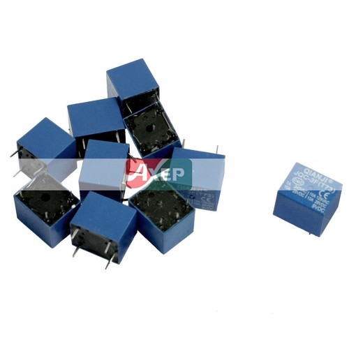 10 Relés JQC-3F DC 12V - 10A, Perfectos Para Proyectos Electrónicos Y Automatismos