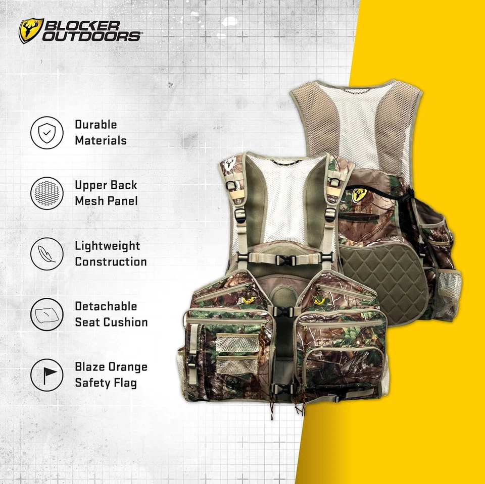 ScentBlocker Bone Collector Thunder Chicken Turkey Vest ~ Realtree Xtra Green ~L - Image 4 of 4