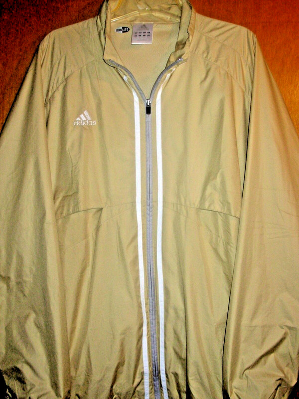 **Mens XL ADIDAS Sport WINDBREAKER TRAINING WARM-UP JACKET Long Slv Pullover