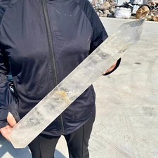 12.3LB Natural White Crystal Obelisk Quartz Pillars Healing Point