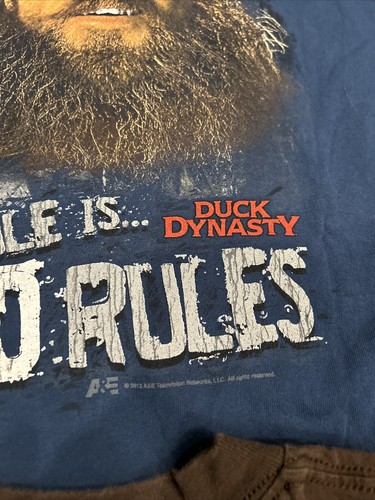 Lot of 2 A&E Duck Dynasty T Shirts Unisex Sz Large Blue And Brown - Picture 10 of 10