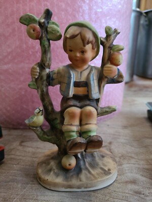 HUMMEL GOEBEL Japanese Remake APPLE TREE BOY  BOY IN TREE W/ BIRD 6'' 