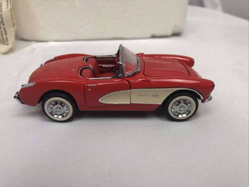MINT 1987 Franklin Mint Chevy Corvette Convertible Red Top Die Cast Model 1:43 - Picture 2 of 10