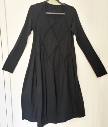 Rundholz schwarzes Etikett Tulpenkleid gebundenes Netz schwarz - Bild 4 von 10