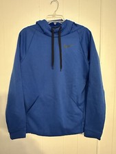NIKE DRI-FIT Royal Blue Men  s Small Pullover Hoodie Sweatshirt EUC