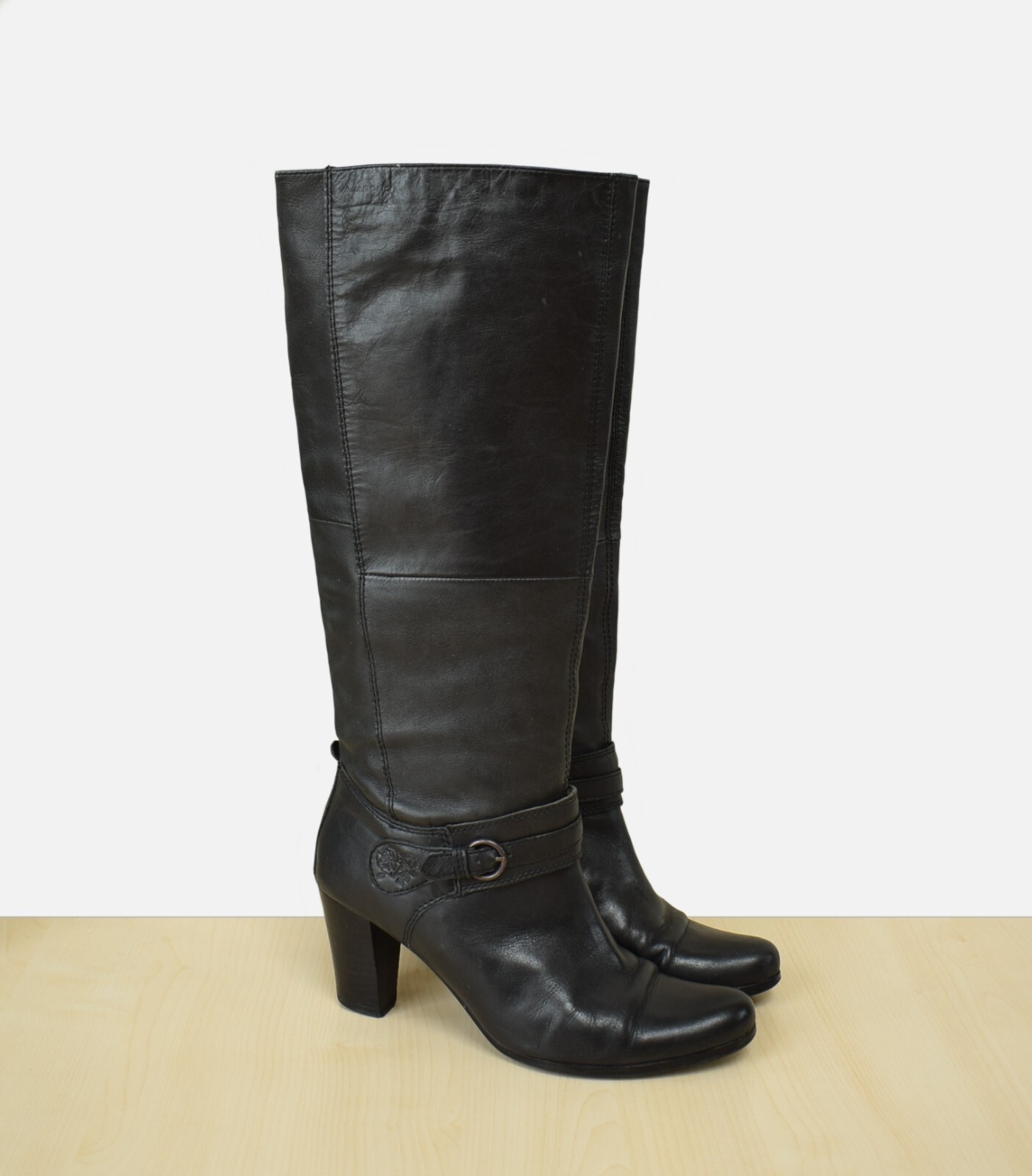 schöne VAGABOND Echtleder High-Heel Stiefel Gr. 38 sehr hochwertig