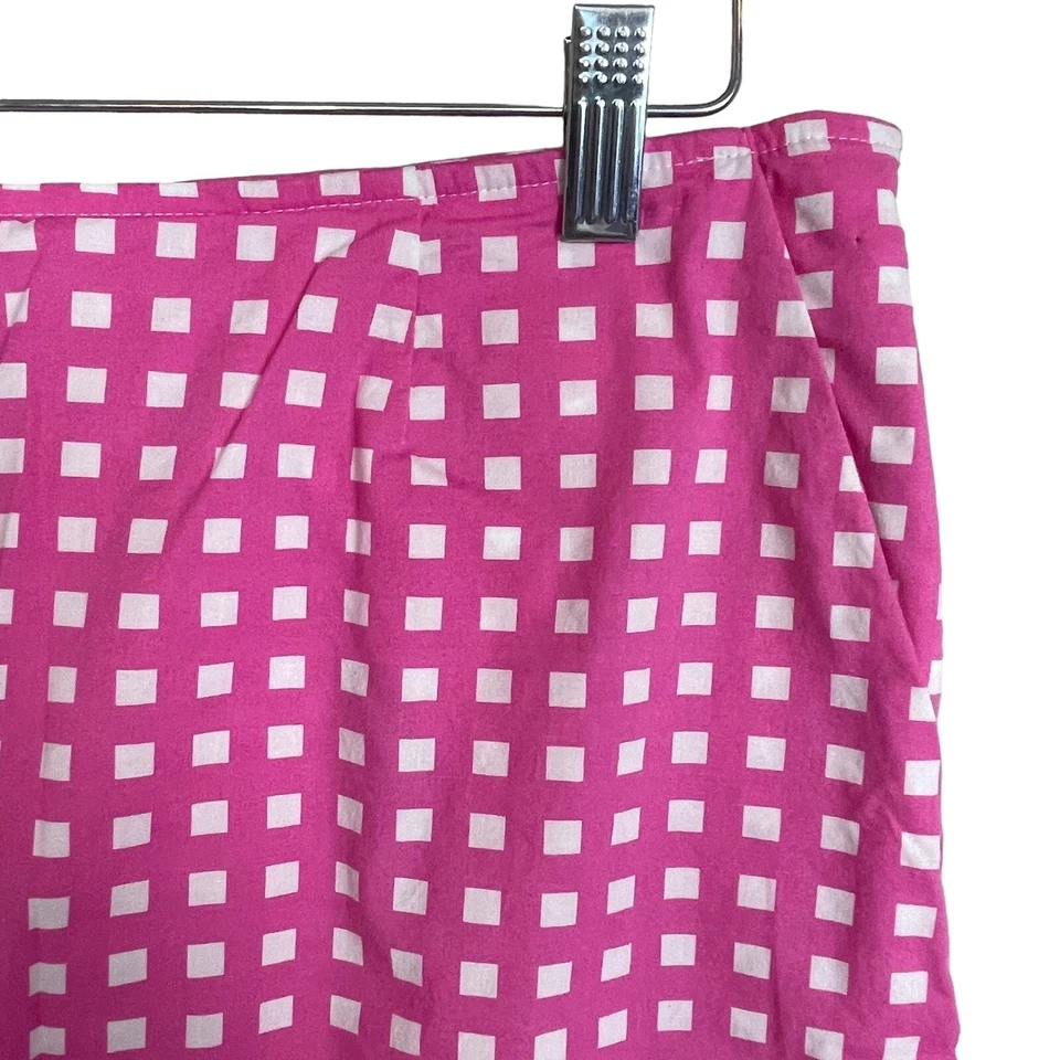Golftini Shirley Temple Skort Rosa Blanco Cuerda a Cuadros Borde Vieira Dobladillo Talla 8 Foto 4 de 4