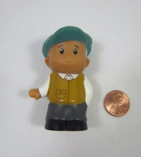 Fisher Price Little People African American Grandpa Grandfather Grey Hair Rare