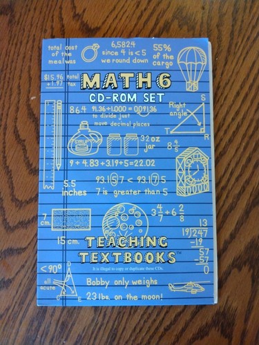 Math 4 Disc Teaching Textbooks Math 6 - Cd Rom Set (4 Disc Set) | eBay