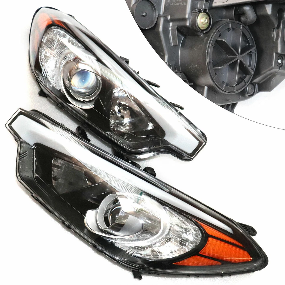 For 2014 2015 2016 KIA Forte Forte5 Halogen Headlights Pair Set Left+Right - Image 3 of 4