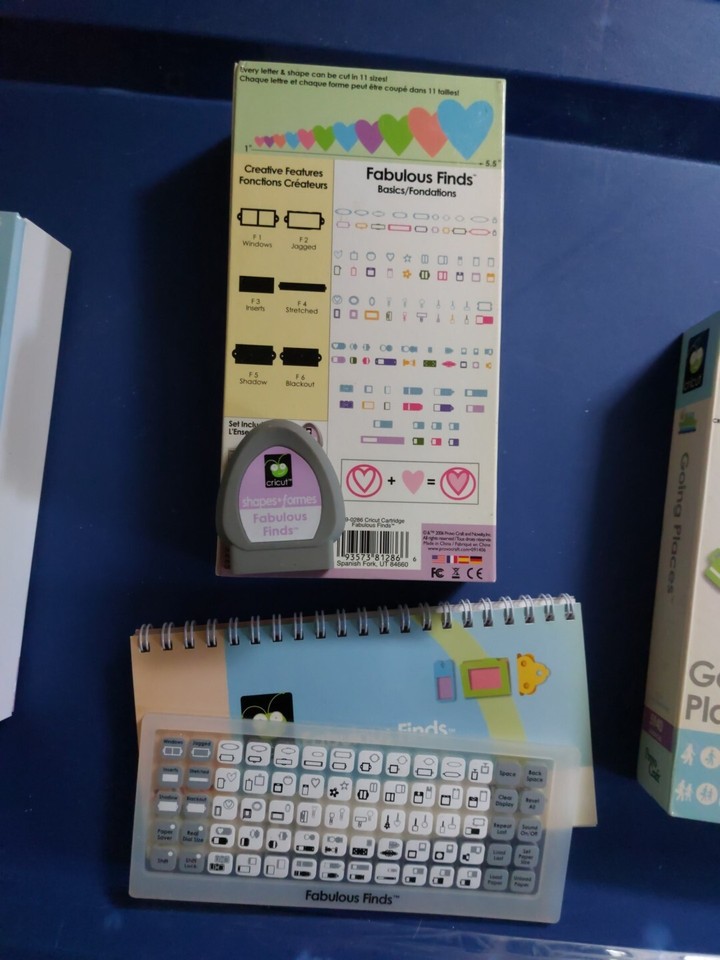 3 Preowned Cricut Cartridges. Going Places, Fabulous Finds, Life's A