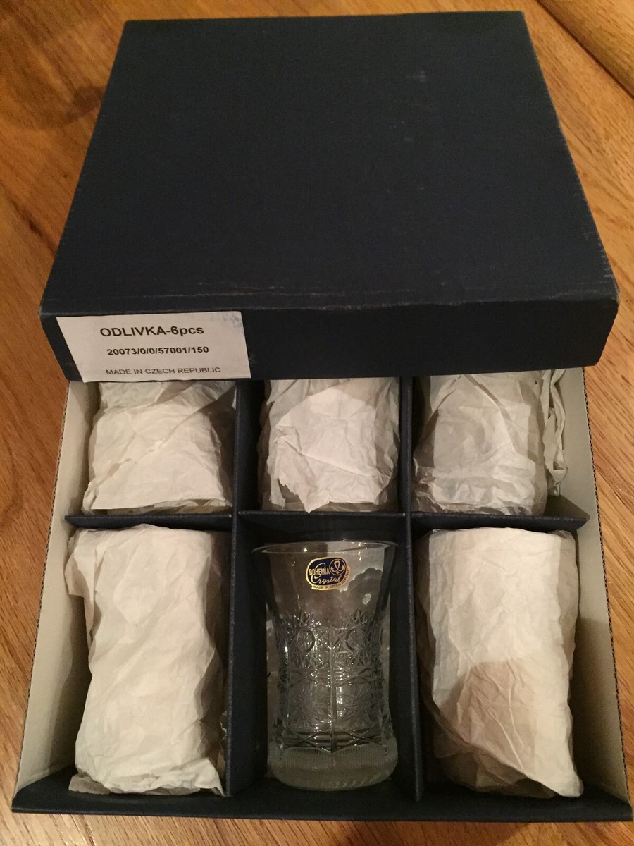 新品⭐︎BOHEMIA Bohemia Crystal-Crystalex Adela Czech 4 oz Odlivka (Tumbler) RARE