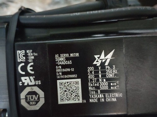 1 PIEZA Nuevo en caja Servomotor Yaskawa SGMMS-04ADC6S Entrega rápida - Imagen 4 de 9