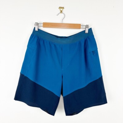 Lululemon Namaste At The Beach Shorts Blue Men s Size M Two-Tone Colorblock