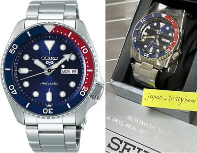 Seiko 5 Sports SRPD53K1 Pepsi Color Automatic Mechanical Diver Men