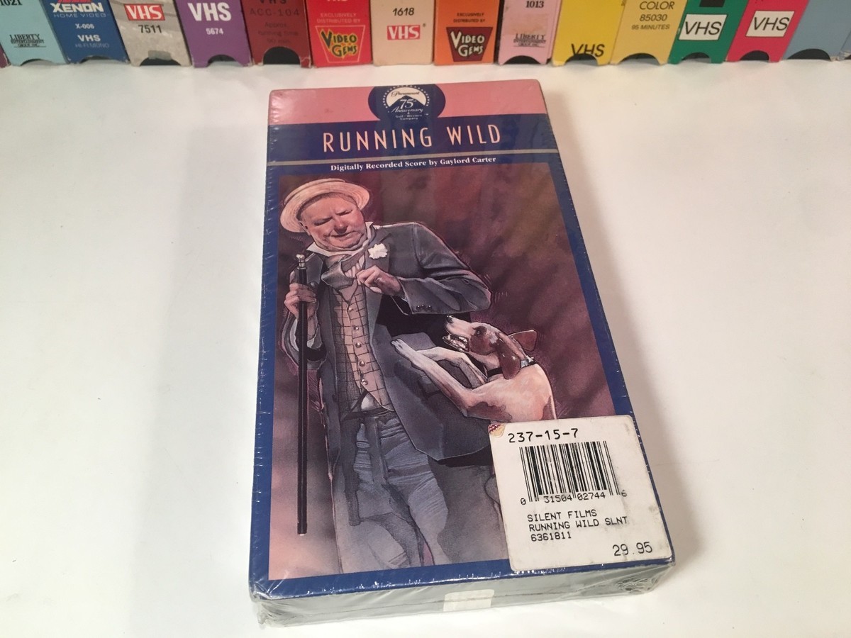 Running Wild Rare Sealed Silent Comedy VHS 1927 W.C. Fields