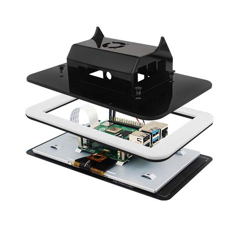 Acrylic Stand Case for Raspberry Pi 4 7 inch Official Touch Screen Display - 第 5/6 張圖片
