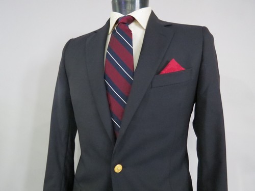 NWOT Brooks Brothers 1818 Fitzgerald Loro Piana Navy gold sheep sport coat 40 L - 第 2/10 張圖片