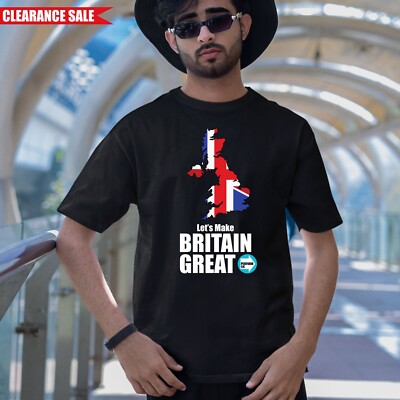Reforms Uk Election 2024 T Shirt Let's Make The Britain Great Top Short Sleeve T