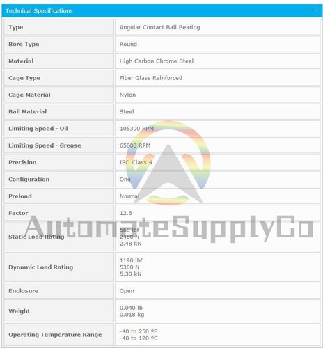 NTN 7000UCG/GNP4 Einzelwinkel Kontakt Kugellager 10x26x8mm # - Bild 7 von 8