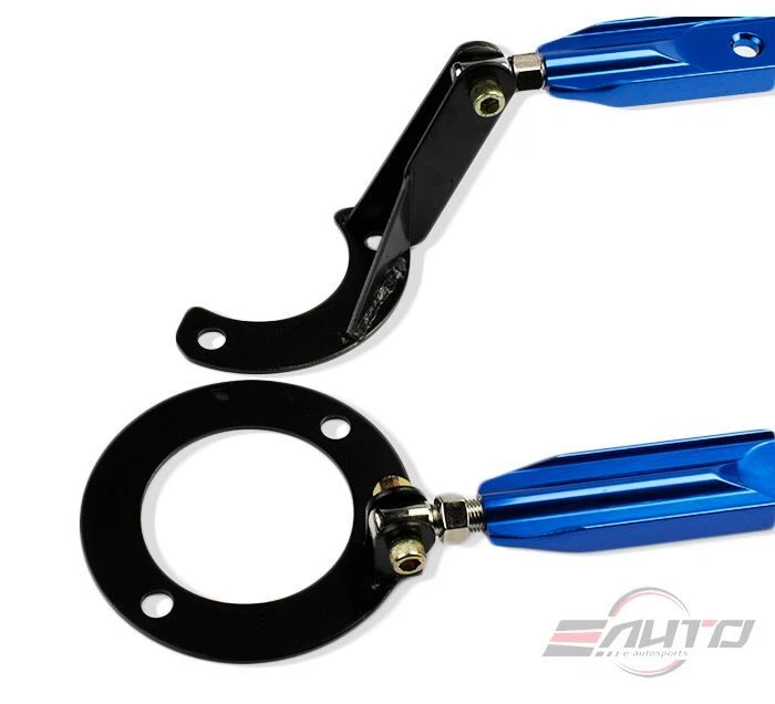 Suporte de barra de torre MEGAN alumínio dianteiro + traseiro superior prelúdio 92-99 - Azul - Imagem 2 de 3