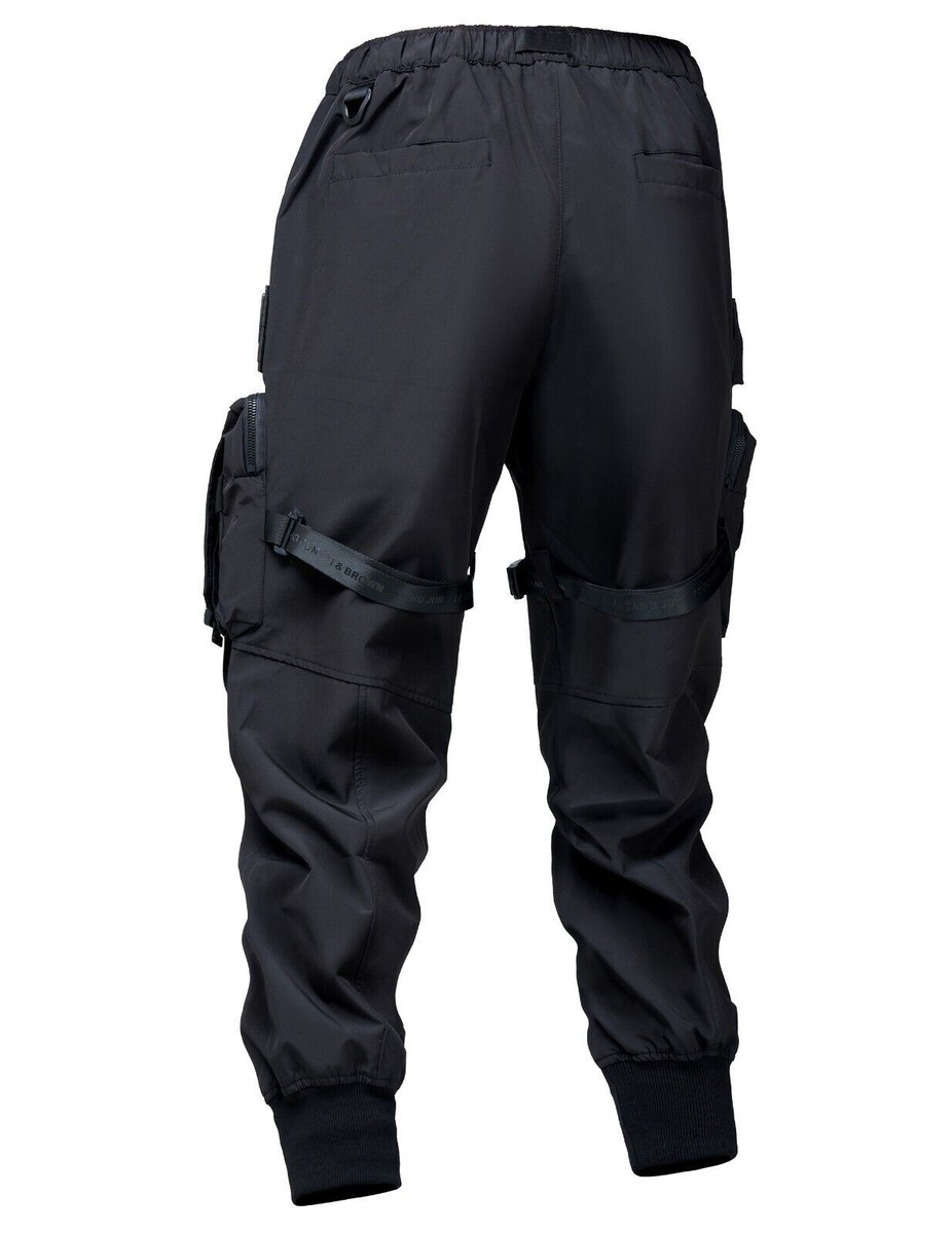 【U LAN】(UNISEX) Pocket Cargo Nylon Pants (Black ver.) U LAN】(UNISEX) Pocket Cargo Nylon Pants (Black ver.) Amazon