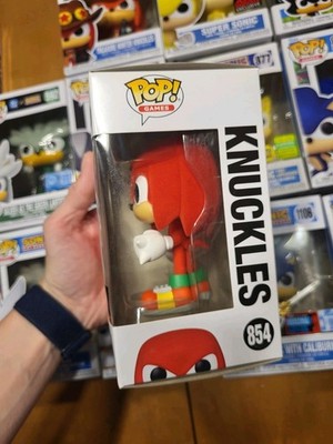 Funko Pop Sonic the Hedgehog KNUCKLES #854 TARGET CON 2022 FLOCKED