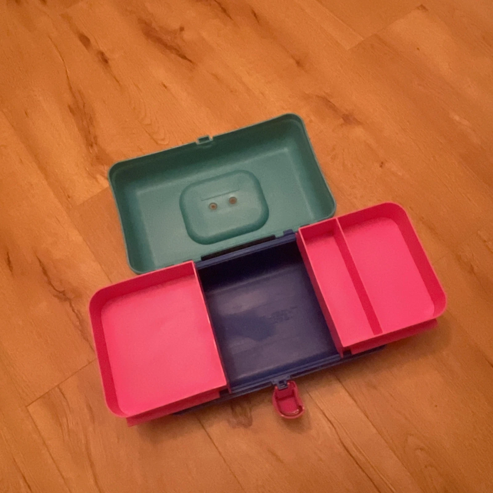 Vtg Caboodles Makeup Cosmetic Case Jewelry Organizer Storage 90s Pink Travel