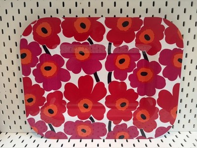 MARIMEKKO Finnland großes Melamin Serviertablett rot Mohn Unikko Zak Design 