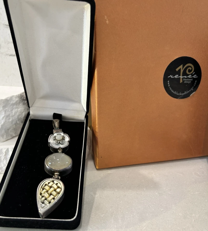 RARO 5 piezas Renee Blackwell Joyería Artesanal Lote Y2K Años 90 ÚNICO Colgantes y Collares Foto 3 de 4