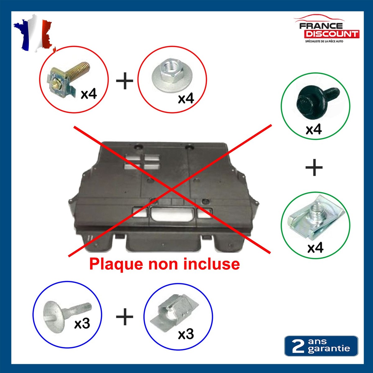 Clips Fixation Moteur Pour Citroën C1 C2 C3 Et Peugeot 1007 - Neuf ROMIX