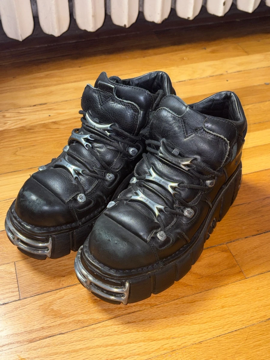 Black New Rock Boots for Men | eBay