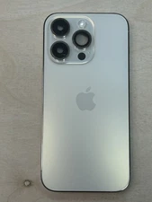 iPhone 14 Pro  Silver Back Housing Replacement OEM, Cracked Cam Cover Lens