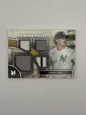 2025  Topps Museum Single-Player Quad Relic Gerrit Cole Yankees SPPQ-GC /99