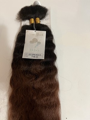 18'' 100% Human Hair  Wet & Wavy  Bulk Micro Braid Braiding Hair
