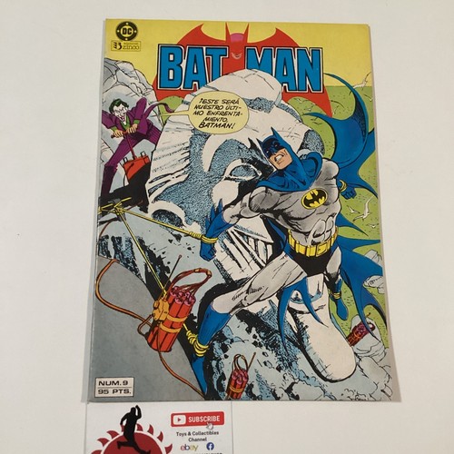 1982 SPANISH COMIC BATMAN #9 JOKER STORY EDITORIAL ZINCO SPAIN DC COMICS