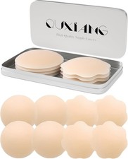 Reusable Silicone Nipple Covers Adhesive Bra Pasties Invisible Strapless