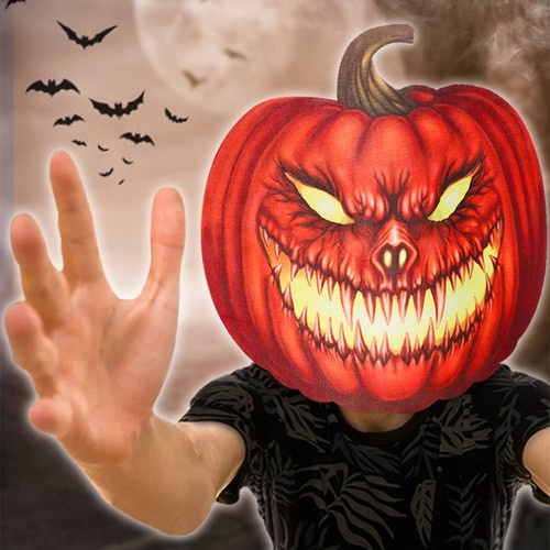 Mask Costume Props Huanted House Decoration Pumpkin Lantern Scary Pumpkin - Picture 2 of 8