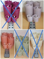 6 LED Echtwachs Stumpenkerzen von Flambiance/HSE