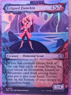 Eclipsed Flamekin (Showcase) 337 Lorwyn Eclipsed Magic: The Gathering Foil NM