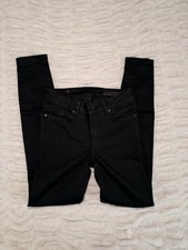 ALLSAINTS Black Skinny Slim Mid Rise Dark Wash 5-Pocket Jeans Women  s Small